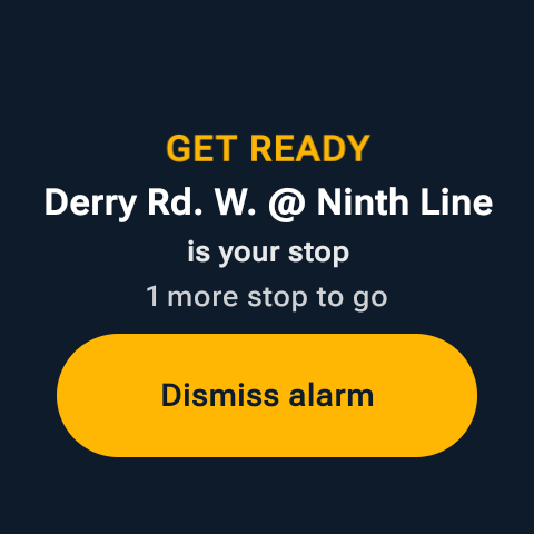Wear app GET READY wake alert screen.